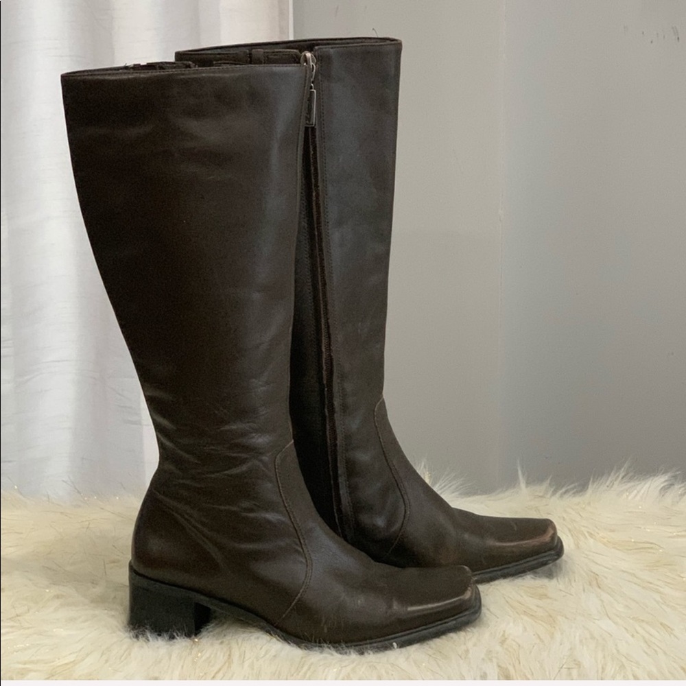 Caressa Jeannine brown leather boots size 6.5M